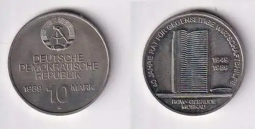 DDR Gedenkmünze 10 Mark 40 Jahre RGW gegenseitige Wirtschaftshilfe 1989 (151895)