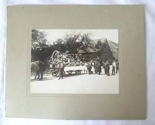 Altes Foto Böhlitz Ehrenberg Festumzug um 1910