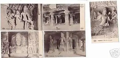 16099/5 Ak Elephanta Tempelanlage in Indien um 1910