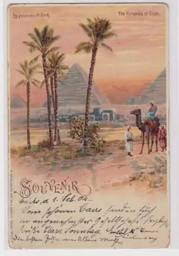 98448 Ak Souvenir - Die Pyramiden von Gizeh in Ägypten 1904