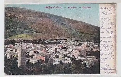 35775 Ak Nablus (Sichem) Naplouse Shechem im Heiligen Land 1908