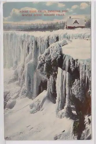 83619 Ak Niagara Falls mit gefrorenen Wasserfällen 1914