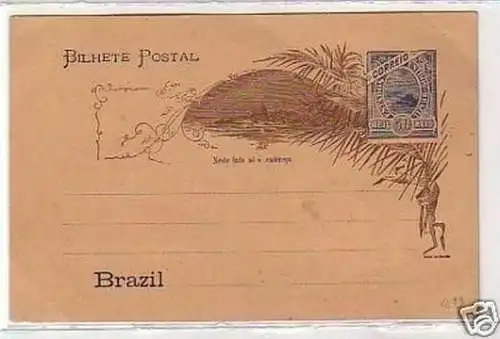 30202 Ganzsachen Postkarte Brasilien um 1900