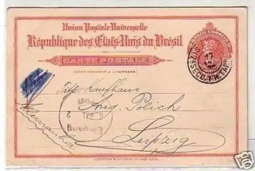 30166 Ganzsachen Postkarte Brasilien Sao Paulo 1912