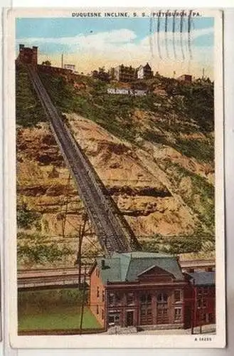 59023 Ak Pittsburgh Pa. USA Duquesne Incline um 1910