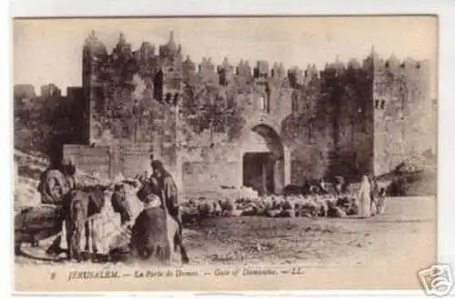 08103 Ak Jerusalem Israel Damaskus Tor um 1920