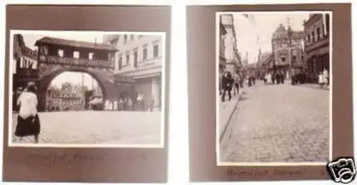 25309/ 2 Fotos vom Heimatfest Merane 6. Juli 1930