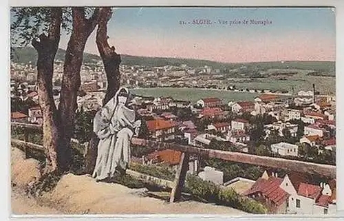 61767 Ak Alger Vue prise de Mustapha um 1910