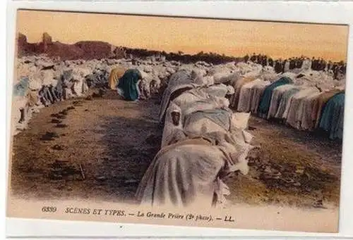 57673 Ak Algerien La Grande Priere Araber beim Gebet um 1925