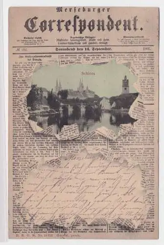 85184 Zeitungs Ak Merseburger Correspondent 14. September 1901