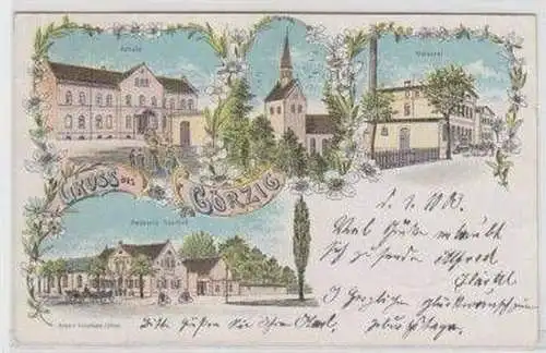 31342 Ak Lithographie Gruß aus Görzig 1903