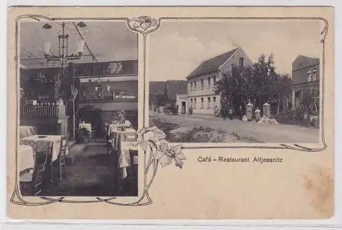 82529 Mehrbild Ak Altjessnitz Café Restaurant 1910