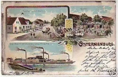 26481 Ak Lithografie Gruss aus Osternienburg 1904