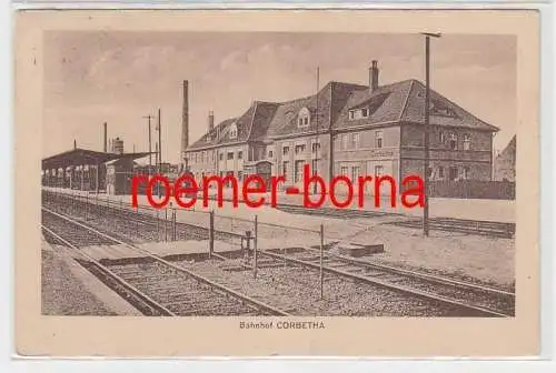 73282 Ak Bahnhof Corbetha Korbetha 1926