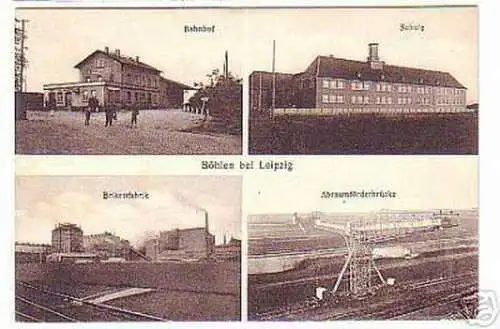 06741 Ak Böhlen bei Leipzig Brikettfabrik usw. 1936