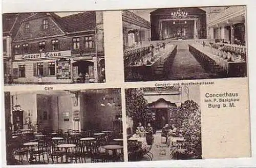 35634 Mehrbild Ak Concerthaus Burg bei Magdeburg 1928