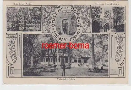 71990 Mehrbild Ak Gruss von der Domburg Hakel b. Heteborn 1925