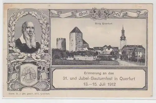 68942 Ak Erinnerung an das 31. Jubel Gauturnfest in Querfurt 1912