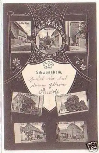 15596 Mehrbild-Ak Schwanebeck Molkerei usw. 1908