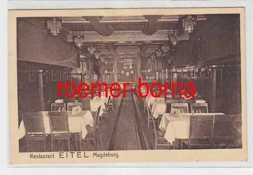 72445 Ak Magdeburg Restaurant Eitel Weingroßhandlung 1927