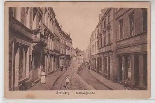 57171 Ak Stolberg im Harz Steinwegstrasse um 1900