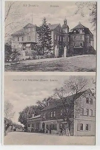 64450 Mehrbild Ak Alt-Jessnitz Schloß und Gasthof zur Erholung um 1910