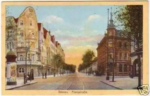 20998 Feldpost Ak Dessau Franzstraße 1915