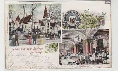 36910 Mehrbild Ak Gruss aus dem Soolbad Bernburg 1904