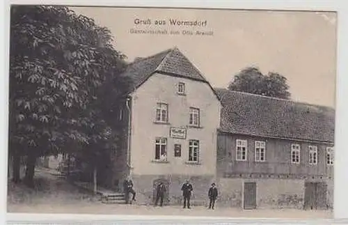 43842 Ak Gruß aus Wormsdorf Gastwirtschaft um 1910