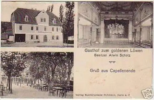 08678 Ak Gruß aus Capellenende Gasthof um 1910