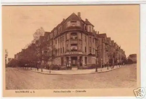 18885 Ak Naumburg Hallesche Ecke Oststrasse um 1920