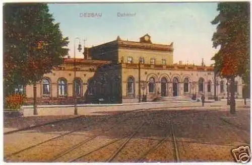 23837 AK Dessau Bahnhof 1922