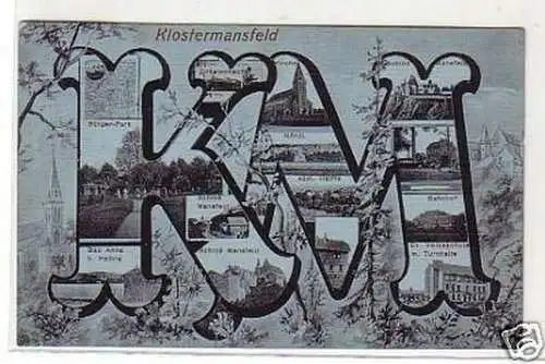 21686 Mehrbild Ak Klostermansfeld Bahnhof usw. 1916