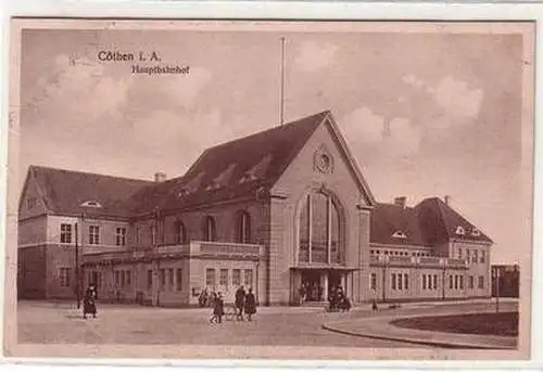 51194 Ak Cöthen i.A. Hauptbahnhof um 1910