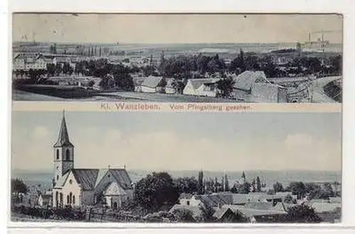 53935 Mehrbild Ak Klein Wanzleben vom Pfingstberg gesehen 1912