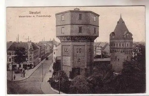 61094 Feldpost Ak Stassfurt mit Friedrichstraße 1916