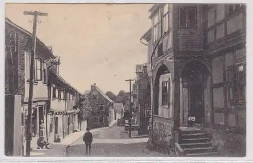 95081 Feldpost Ak Blankenburg am Harz - Bergstraße und Schleinitzhaus 1918