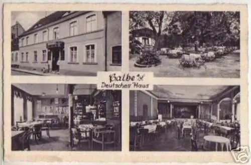 14474 Ak Calbe an der Saale Deutsches Haus um 1930