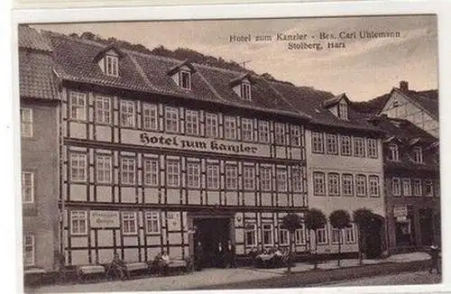 60640 Ak Stolberg Harz Hotel Zum Kanzler um 1910