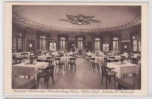 95184 Ak Kurhotel Fürstenhof, Blankenburg am Harz, Innenansicht Roter Saal 1937