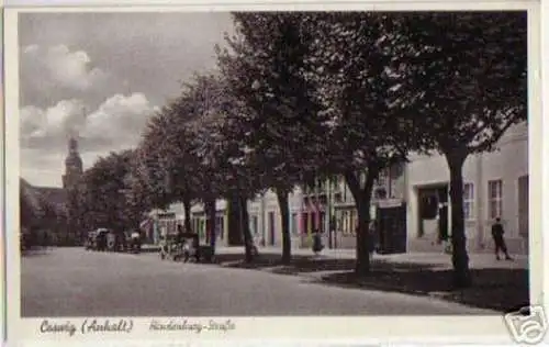 15306 Ak Coswig (Anhalt) Hindenburg-Straße um 1930