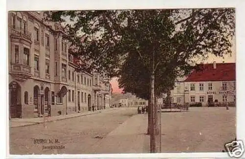 32997 Ak Burg bei Magdeburg Jacobistrasse 1914