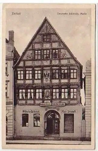 35755 Ak Zerbst Deutsche Schenke, Markt 1921