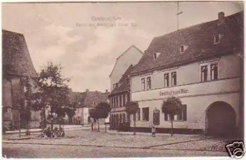 24742 Ak Sandersleben Hotel und Gasthof zum Bär 1925