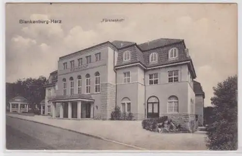 95193 Feldpost Ak Blankenburg-Harz - Partie am Kurhotel Fürstenhof 1915