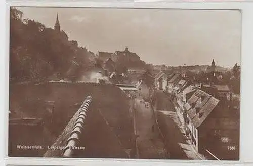 60181 Ak Weissenfels Leipziger Strasse um 1930