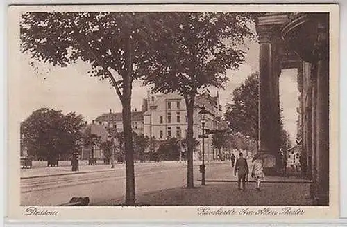 62616 Ak Dessau Kavalierstrasse am alten Theater 1938