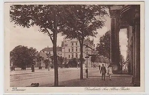 62617 Ak Dessau Kavalierstrasse am alten Theater 1938