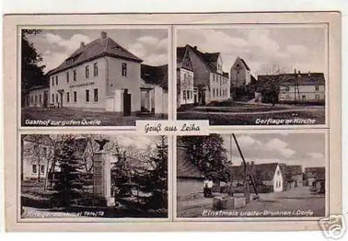 17821 Mehrbild Ak Gruß aus Leiha Gasthof usw. um 1940