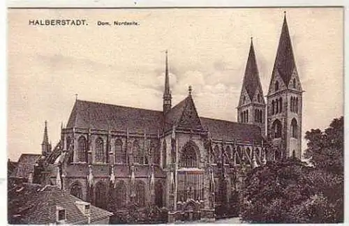 36200 Ak Halberstadt Dom Nordseite um 1910